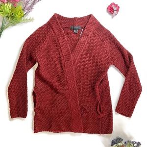 Forever 21 | Maroon Knit Open Cardigan